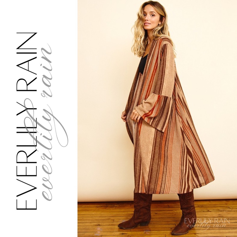 Pretty Ruffle Sleeve Duster Cardigan - Picture 7 of 12